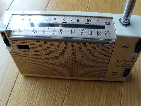 りき丸城 ラジオ乃小間 日立初期トランジスターラジオ WH-829 